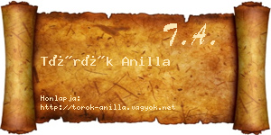 Török Anilla névjegykártya